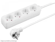 Listwy zasilające - DPM 4 gniazda z uziemieniem 5m Biały - miniaturka - grafika 1