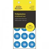 Papier do drukarek - Avery Tabliczki Inwentaryzacyjne Winylowe Do Opisu Ręcznego ZWECKFORM 2019 średnica 20 mm 120szt Niebieskie - miniaturka - grafika 1