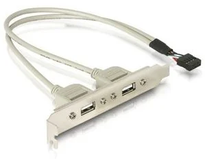 DeLOCK Gniazdo 2xUSB 2.0 na śledziu - Kontrolery - miniaturka - grafika 5