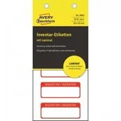 Papier do drukarek - Avery Zweckform Tabliczki Inwentaryzacjyne z Laminatem Do Opisu Ręcznewgo ZWCKFORM 50x20 mm Czerwone Ramki 50 szt - miniaturka - grafika 1