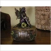 Pudełka i szkatułki - Veronese SECESYJNA Szkatułka Z ANIOŁEM - miniaturka - grafika 1