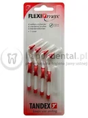 Szczoteczki międzyzębowe - Tandex Flexi-MAX 4szt. BLISTER 0.5-3.0mm (CZERWONE) - zestaw 4 szczoteczek międz - miniaturka - grafika 1
