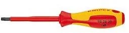 Knipex Wkrętak Torx VDE 98 26 25 Rozmiar wkrętaka T 25 Długość klingi 80 mm DIN EN 60900 - Śrubokręty Knipex Wkrętak Torx VDE 98 26 25 Rozmiar wkrętaka T 25 Długość klingi 80 mm DIN EN 60900 - Śrubokręty - miniaturka - grafika 1
