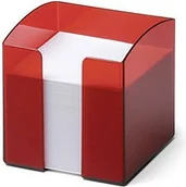 Pojemniki biurowe - Durable Pojemnik z karteczkami TREND czerwony transparentny - miniaturka - grafika 1