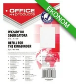 Wkłady do segregatora - PBS Wkład do segregatora Office Products, A4, w kratkę, 50 kart., biały DN024 - miniaturka - grafika 1