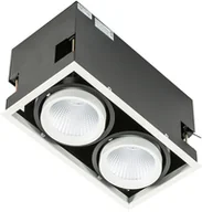 Oprawy, klosze i abażury - Italux Oprawa do wbudowania VERTICO DOUBLE GL7108-2/2X18W 4000K WH+BL - miniaturka - grafika 1