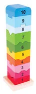 Zabawki interaktywne dla dzieci - Bigjigs Toys Wieża z Liczbami Ltd - miniaturka - grafika 1
