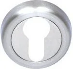 Szyldy i rozety - VDS Rozeta okrągła WKŁADKA R2 CHROM/CHROM SATYNA 10-0793 - miniaturka - grafika 1