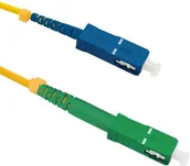 Kable miedziane - QOLTEC Optic Patchcord SC/APC SC/UPC simplex SM 9/125 G652D 2m 54290 - miniaturka - grafika 1