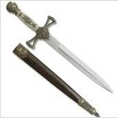 Repliki - broń - USA CIEKAWY SZTYLET Z POCHWĄ - miniaturka - grafika 1