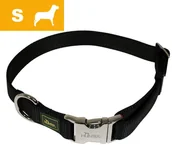 Obroże dla psów - Hunter Vario-Basic Obroża z zapięciem aluminiowym, czarna, S - Obwód szyi: 30-45 cm - miniaturka - grafika 1
