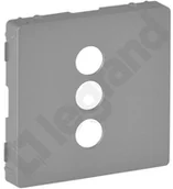 Klawisze i ramki - Legrand Valena Life Plakietka gniazda 3 x RCA Aluminium - 754722 - miniaturka - grafika 1