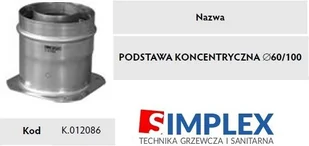 Immergas podstawa koncentryczna 60/100 K.012086 - Akcesoria grzewcze - miniaturka - grafika 2