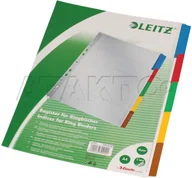 Przekładki do segregatorów - Leitz Przekładka kartonowe A4 5k kolorowe LE1046 - miniaturka - grafika 1