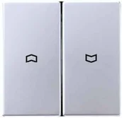 Wyłączniki światła i elektryczne - Jung Klawisz dołącznika aluzjowego - LS Metal Finish Aluminium - miniaturka - grafika 1