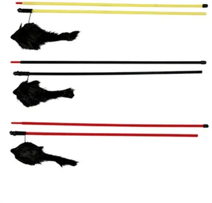 Trixie Wędka z myszką 100 cm [TX-4103] 2554 - Zabawki dla kotów - miniaturka - grafika 4