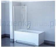 Parawany nawannowe - Ravak Pivot PVS1-80 ścianka wannowa stała polerowane aluminium + transparent 798 - miniaturka - grafika 1