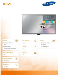 Samsung ML32E - Monitory reklamowe i wyświetlacze - miniaturka - grafika 10