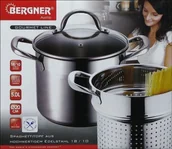 Garnki - Bergner GARNEK DO MAKARONU 5L GOURMET 3 ELE [BG-6520] - miniaturka - grafika 1