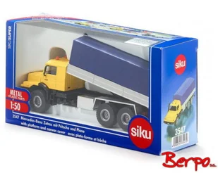 Siku Mercedes-Benz Zetros z naczepą Super 3547 - Kolekcjonerskie modele pojazdów - miniaturka - grafika 2