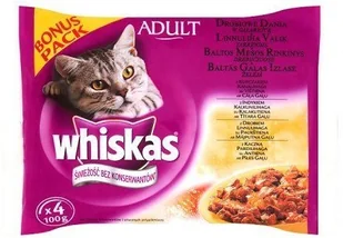 Whiskas Drobiowe danie w galaretce saszetka 3x(4x100g) + DREAMIES Snacky Mouse 60g z zabawką ! - Mokra karma dla kotów - miniaturka - grafika 3