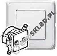 Legrand Gniazdo ścienne CARIVA TV-RD końcowe Podwójne 773733 krem - Gniazdka elektryczne - miniaturka - grafika 3