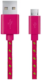 Esperanza Kabel USB Micro USB - USB A1 m Różowo-zielony EB175PG (EB175PG - 5901299916513) - Kable USB - miniaturka - grafika 2