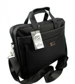 Torby męskie - Bag Street Elegancka I StylowaTorba Na Netbooka Dokumenty Do Pracy Solidna redni WZÓR III Czarny - miniaturka - grafika 1