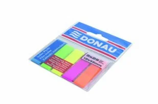 Donau Zakładki indeksujące 12x45mm 5 kolorów 7577001PL-99 - Zakładki indeksujące - miniaturka - grafika 2