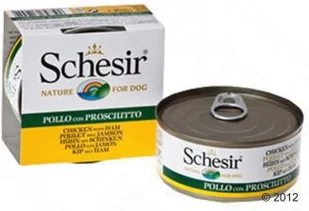 Schesir Dog Filet z kurczaka z szynką w galaretce 24x150g - Mokra karma dla psów - miniaturka - grafika 2