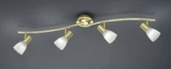 Lampy sufitowe - Trio LEVISTO lampy sufitowe listwy LED Mosiądz, 4-punktowe 871010408 - miniaturka - grafika 1