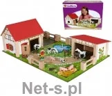 Figurki dla dzieci - Eichhorn Drewniana Farma 25 el. - miniaturka - grafika 1