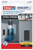 Łańcuchy i liny stalowe - Tesa Rzepy  Extra Strong 50 mm x 10 cm czarne 2 szt. - miniaturka - grafika 1
