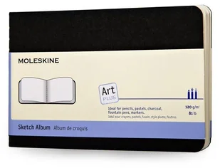 Moleskine Art Plus ARTSKA2 szkicownik w miękkiej czarnej okładce, gramatura 120 g kieszonkowy ARTSKA2 - Podobrazia, bloki, papiery - miniaturka - grafika 2