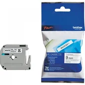 Drukarki kart i etykiet - Brother M-K221S Taśma do nadruku 9 mm x 4 m biała nadruk czarny oryginał MK221SBZ - miniaturka - grafika 1