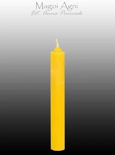 Magoi Agni Żółta świeca z wosku 9x1,2cm (5 sztuk) drim13a - Świece Magoi Agni Żółta świeca z wosku 9x1,2cm (5 sztuk) drim13a - Świece - miniaturka - grafika 1