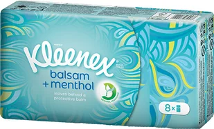 KLEENEX Chusteczki papierowe Balsam Fresh 8 szt. - Chusteczki nawilżane KLEENEX Chusteczki papierowe Balsam Fresh 8 szt. - Chusteczki nawilżane - miniaturka - grafika 1