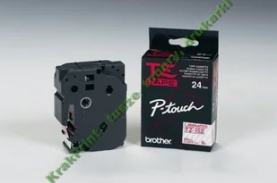 Brother TZ-152 24mm taśma laminowana, czerwony nadruk/przeźroczyste tło - Taśmy do drukarek barwiące - miniaturka - grafika 2