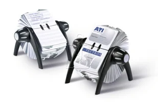 Durable Kartoteka obrotowa Telindex Flip Vegas czarna 2416-01 - Wizytowniki - miniaturka - grafika 2