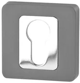 Szyldy i rozety - VDS ROZETA KWADRATOWA WKŁADKA R62 ANTRACYT/CHROM 39-0154 - miniaturka - grafika 1