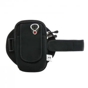 Qoltec Uniwersalne etui sportowe na ramię/nadgarstek do smartfona | czarne 1_449011 - Etui i futerały do telefonów - miniaturka - grafika 2