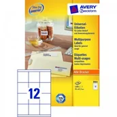 Etykiety do drukarek - Avery Etykiety uniwersalne Zweckform trwałe 70 x 67,7 mm, 1200 etykiet - miniaturka - grafika 1