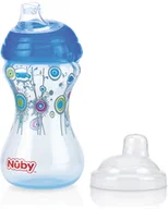 Kubki dla dzieci - Nuby Kubek niekapek Clik-It 300 ml niebieski 10282BLUENU - miniaturka - grafika 1