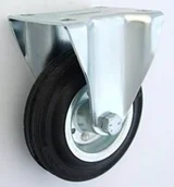 Kółka i bloczki - Zabi Koło metalowo-gumowe w obudowie stałej fi 125 - miniaturka - grafika 1