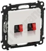 Gniazdka elektryczne - Legrand Valena Life Gniazdo głośnikowe Podwójne Biały - 753178 - miniaturka - grafika 1