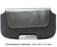 Etui i futerały do telefonów - Ksix Snooker uniwersalne etui do telefonu komórkowego, rozmiar L, czarna - miniaturka - grafika 1