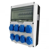 Rozdzielnie elektryczne - Doktorvolt Rozdzielnica TD-S 8x230V gniazda Schuko system niemiecki Typ F rozdzielnia budowlana erbetka 2329 - miniaturka - grafika 1
