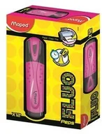 Przybory szkolne - Maped Zakreślacz fluo peps różowy pudełko 12 sztuk - miniaturka - grafika 1