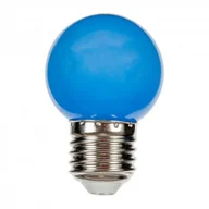 Żarówki LED - Spectrum Żarówka diodowa kulka niebieska 8 LED 230V 1W E27/B22d WOJ+11797(E27) W - miniaturka - grafika 1