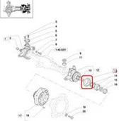 Części i akcesoria do maszyn rolniczych - CNH USZCZELNIACZ DUŻY PRZEDNIEJ OSI 5184122 - miniaturka - grafika 1